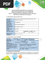 Paso 3 - Clasificar Las Bases Fisiológicas de Los Animales Domésticos y Patrones de Conducta