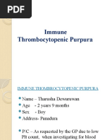 Immune Thrombocytopenic Purpura