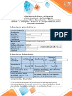 Guía de Actividades y Rubrica de Evaluación - Actividad 1 - Conceptualización Previa Sobre Microeconomía