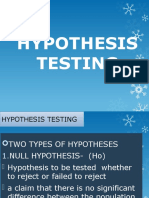 Hypothesis Testing