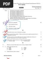 Power Quality: M.Tech. (Integrated Power System / Power Elect. & Power System) Second Semester (C.B.C.S.)