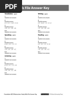 Study Skills File Answer Key: Vocabulary Writing