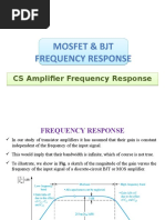 Mosfet & BJT Frequency Response