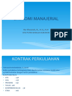 Ekonomi Manajerial Pertemuan Pertama Ruang Lingkup Ekonomi Manajerial