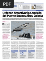 Investigación: Ordenan Desactivar La Comisión Del Puente Buenos Aires-Colonia