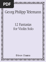 Telemann.12 Fantasias For Violin Solo PDF