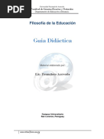 Guía Didáctica de Filosofía de La Educación