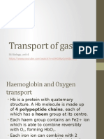 Transport of Gases: S6 Biology, Unit 4