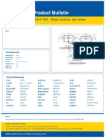 Product Bulletin: ADB11591 - Brake Pad Set, Disc Brake