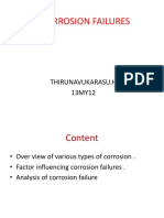 Corrosion Failures: Thirunavukarasu.H 13MY12