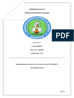 Corporate Law - Ii Foreign Investment and M&A: Submitted by