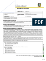 Plan Analítico Ecología Forestal