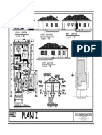 Plan I: South Elevation North Elevation East Elevation