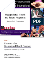 Occupational Health and Safety Programs:: An AAALAC Perspective