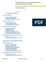 Assessment 1 Written Project Proposal: Studysmarter Resources For Geng5511/12 Engineering Research Project