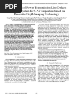 Development of Power Transmission Line Defects Diagnosis System For UAV Inspection Based On Binocular Depth Imaging Technology