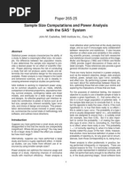 Sample Size Computations and Power Analysis With The SAS System