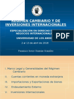 2018 Régimen Cambiario e Inversión Extranjera