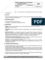 Mantenimiento Preventivo de Las Bandas Transportadoras