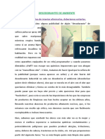 Aromatizantes Desodorantes y Armonizadores de Ambiente PDF