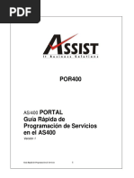 ASSIST - Guia Rapida de Programacion de Servicios POR400