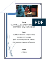 Tutorial Enrutamiento Estatico Wan Ecuador Monster Udla PDF