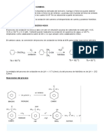 Obtención de Fenol Desde Cumeno