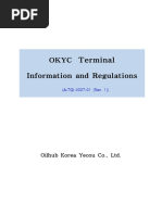 OKYC Terminal Information and Regulation