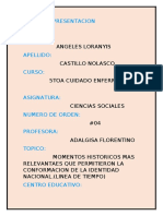 Momentos Históricos Más Relevantes Que Permitieron La Conformación de La Identidad Nacional