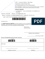 Requerimento para Isenção Da Taxa de Inscrição