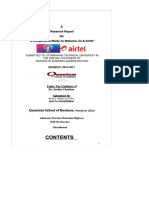 Project Report On Jio Vs Airtel PDF