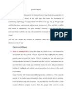 Psychosocial Stages:: 1. Trust vs. Mistrust (0-1)