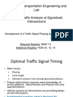 Unit E - Traffic Analysis at Signalized Intersections - Part IV