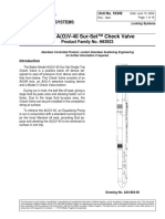 Model A (O) V-40 Sur-Set™ Check Valve: Flow Control Systems Technical Unit