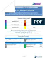 May 2021 Exam Schedule English