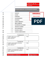 (Po-Mnt-005) Procedimiento de Operacion de Equipos Moviles y Accesorios de Levante