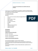 Lista de Materiales de Construcción