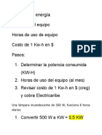 Explicación Cálculos de Consumo