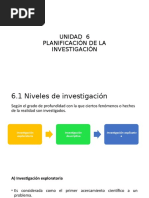 Unidad 6 Planificación de La Investigación