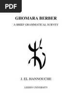 Ghomara Berber A Brief Grammatical Survey by J El Hannouche