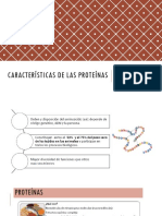 Caracteristicas de Las Proteinas.