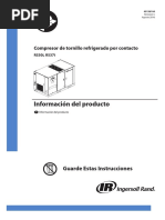 Información Del Producto: Compresor de Tornillo Refrigerado Por Contacto