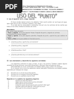 Guía de Uso Del Punto y Comprensión Lectora