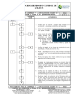 Procedimientos de Arranque de Control de Solidos