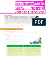 Introducción A La Literatura para Primer Grado de Secundaria