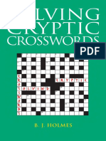 Solving Cryptic Crosswords PDF