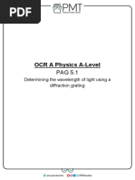 PAG 05.1 - Determining The Wavelength of Light Using A Diffraction Grating