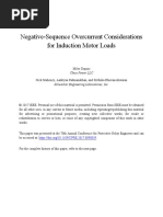 Negative-Sequence Overcurrent Considerations For Induction Motor Loads