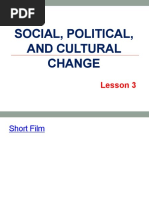 Social, Political, and Cultural Change: Lesson 3