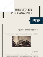 La Entrevista en Psicoanalisis